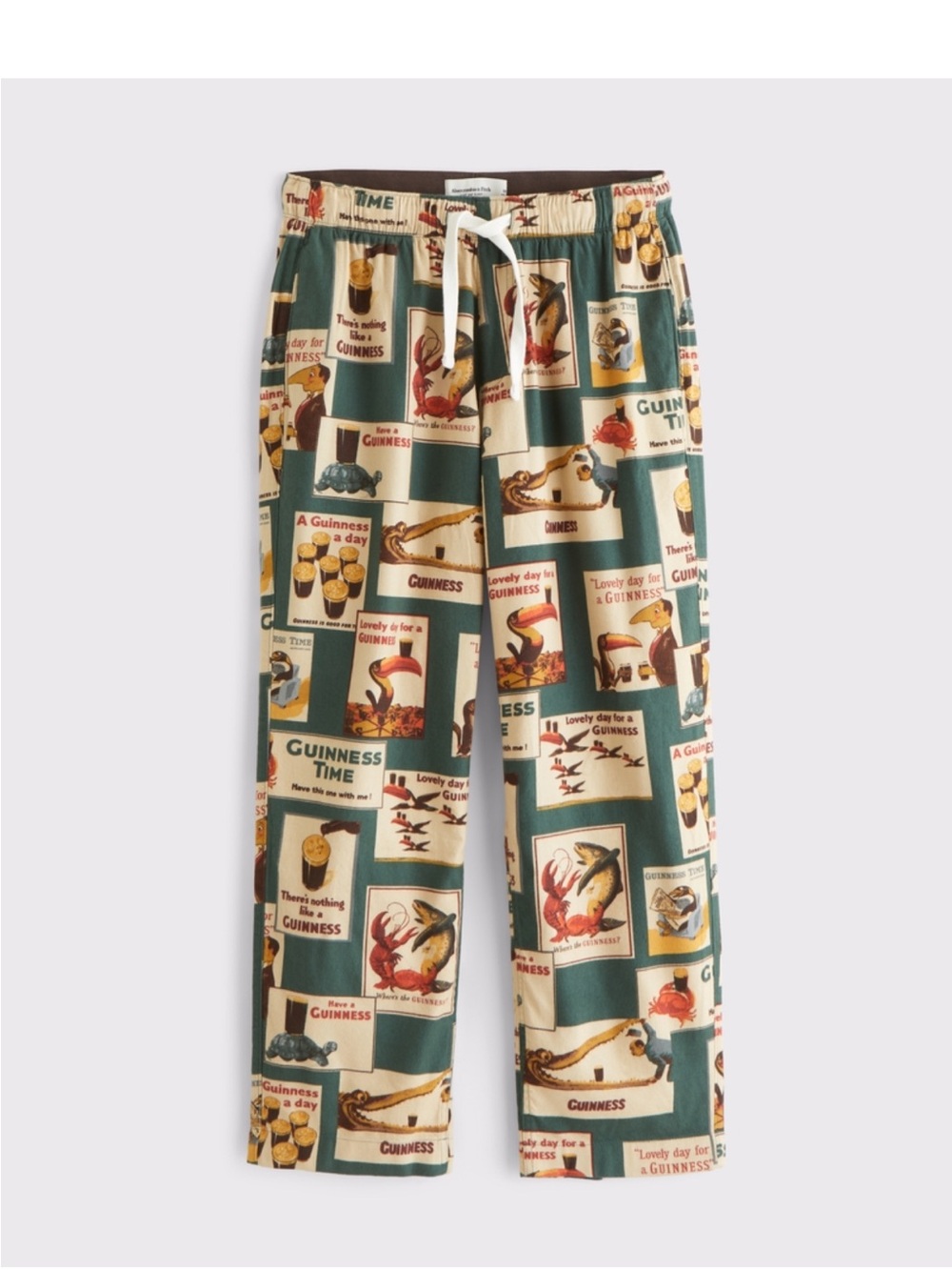 Abercrombie Guinness sleep pants Men's L NWT